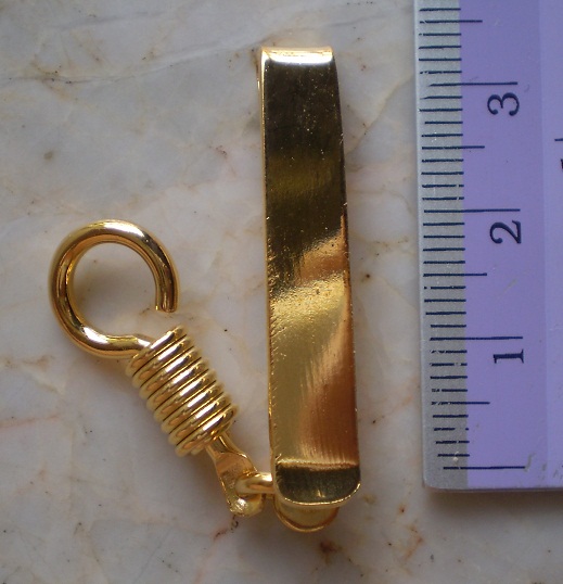 แหนบเงินแท้  ขัดเงา  ชุบทองแท้  เคาะเดียว 