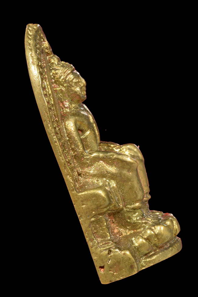 พร้อมใบประกวดติดที่2.....รูปหล่อหลวงพ่อโต วัดบ้านเชี่ยน กริ่งเล็ก แจกแม่ครัว เนื้อทองผสม ชัยนาท