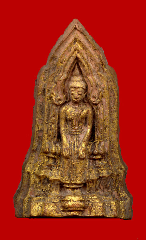 พระโคนสมอ พิมพ์ ห้อยพระบาท อยุธยา-รัตนะโกสิทร์ ทองเดิม