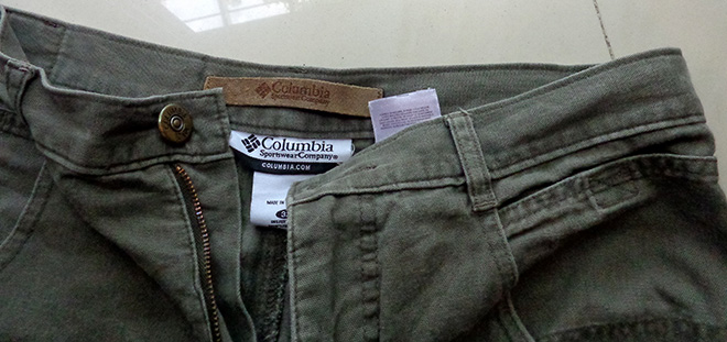กางเกงทรงมีเป๋าข้าง แบรนด์ COLUMBIA ของแท้ Casual Cargo Pants