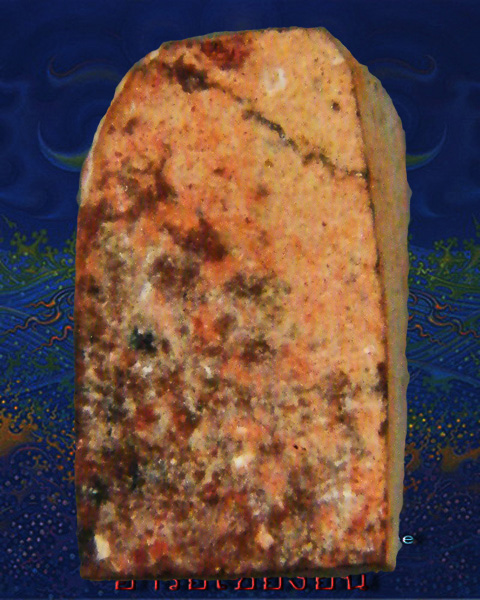 พระแผงนาดูน ตัดเดี่ยว พิมพ์นั้งบัว  เนื้อหินมะขามเปียก ช๊อดโกแลต  นิยม