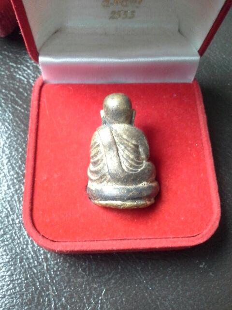 หลวงพ่อเงินเบ้าทุบเนื้อสำริดเปียกทอง