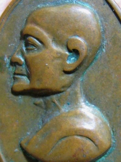 เหรียญหันข้างเล็กท่านเจ้าคุณนรรัตน์ ปี2513 เนื้อทองแดง วัดเทพศิรินทร์ กรุงเทพฯ 