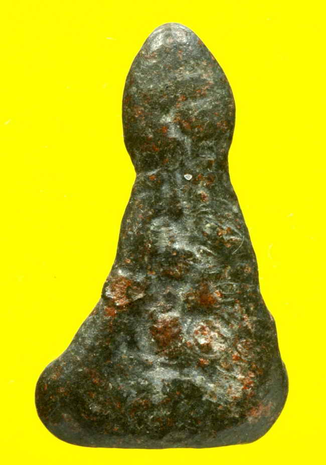 พระท่ากระดานน้อย กรุศาลเจ้า เนื้อตะกั่วสนิมแดง ราชบุรี