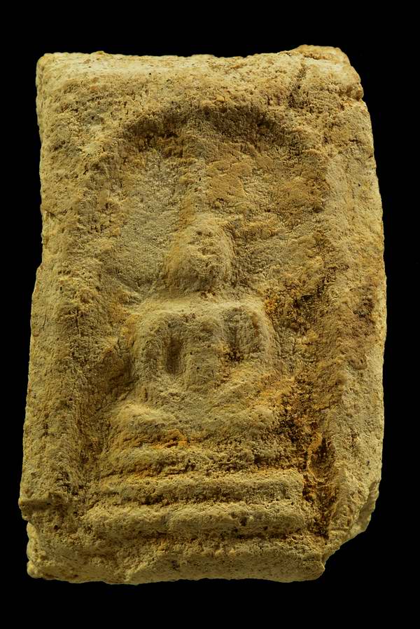 สมเด็จฐานสามชั้น กรุวัดชนะสงคราม เนื้อผง + ใบเซอร์สมาคม