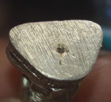 รูปหล่อหลวงปู่ชื้น วัดญาณเสน รุ่น 7 รอบสร้างปี 2534 เนื้อเงิน