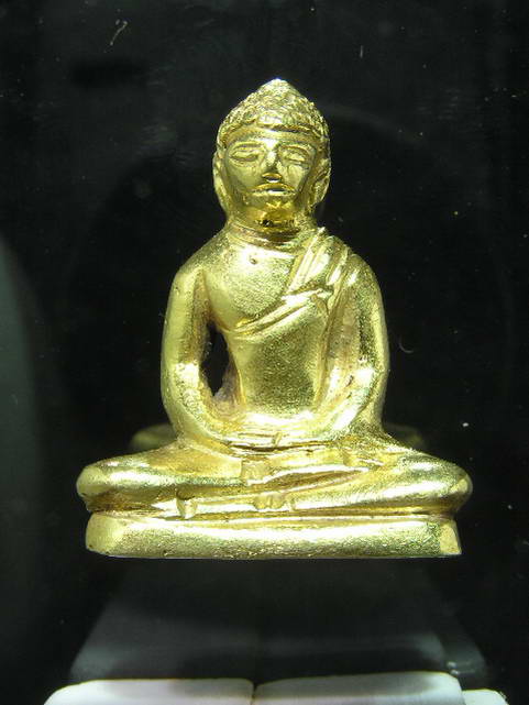 พระภูทราวดี หลวงพ่อเชื้อ วัดพานสูง เนื้อเปียกทอง + ใบที่1