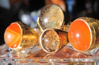 แหวนทองเหลืองแก้ววิทรู แก้วปวกเขียว แก้วปวกแดง