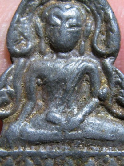 พระพุทธชินราชหลวงพ่อโม ปี2457 เนื้อชินตะกั่ว วัดสามจีน กรุงเทพฯ พิมพ์บาง สภาพพอใช้