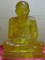 หลวงปู่ทวด เนื้อเรซิ่น สีเหลืองใส 5 นิ้ว พ่อท่านเขียว วัดห้วยเงาะปลุกเสก เลข 56