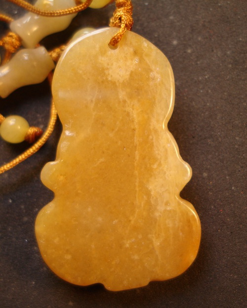 กวมอิมหยกทองเสก3วาระวัดไตรมิตรและวัดสุทธารามพร้อมสร้อยคอเชือกถัดย่อขยายขนาดได้