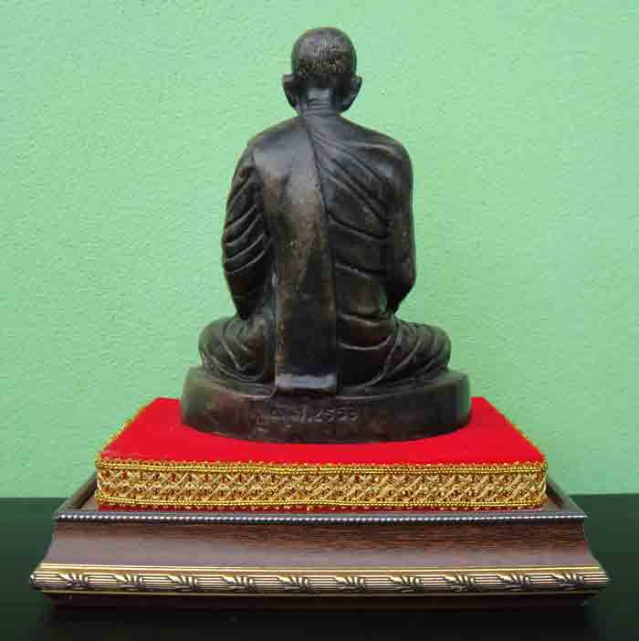 (((วัดใจเคาะเดียว๑๐บาทแดง)))หลวงพ่อพรหม ถาวโร วัดช่องแค พระบูชา ขนาดหน้าตัก 5 นิ้ว ฐานกลมรูปไข่ เนื้