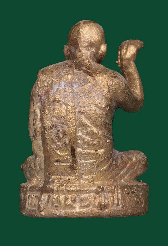 + หล่อโบราณนั่งอวยพรรุ่นแรก!!! พ่อท่านเอื้อม วัดบางเนียน +