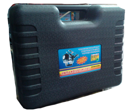 ปั๊มลม ขนาดพกพา ใช้งานง่าย ใช้ไฟบ้านได้เลยค่ะ พร้อมกล่องเก็บ