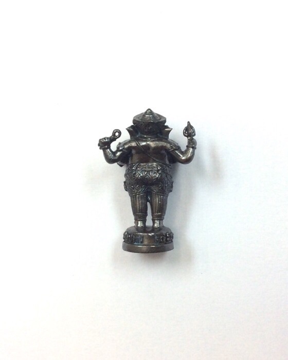 พระพิฆเนศ ปางยืนประทานพร รุ่น100ปี กรมศิลปากร ขนาด 1 นิ้ว เนื้อโลหะผสม มีโค๊ดกำกับ