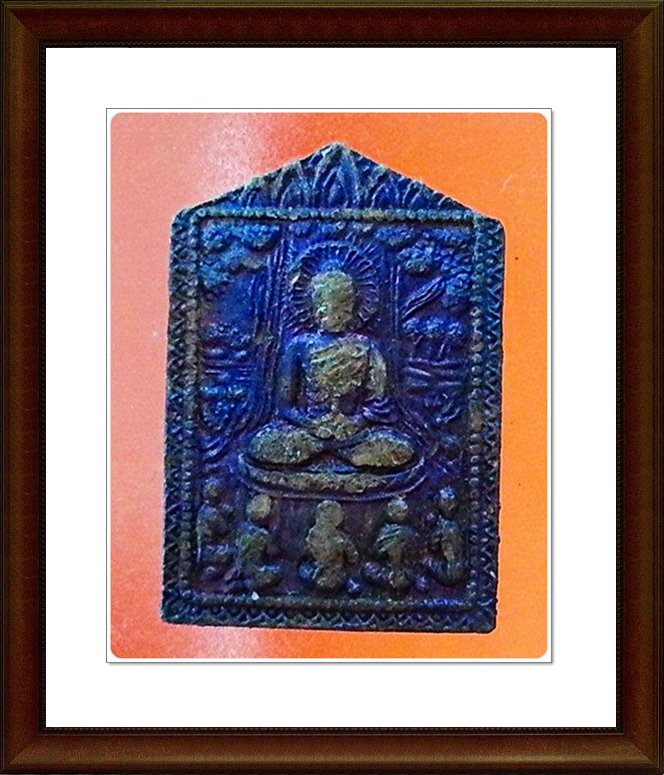 เหรียญหล่อ พิมพ์พระพุทธแสดงธรรม วัดหนองไทร จ.ชลบุรี