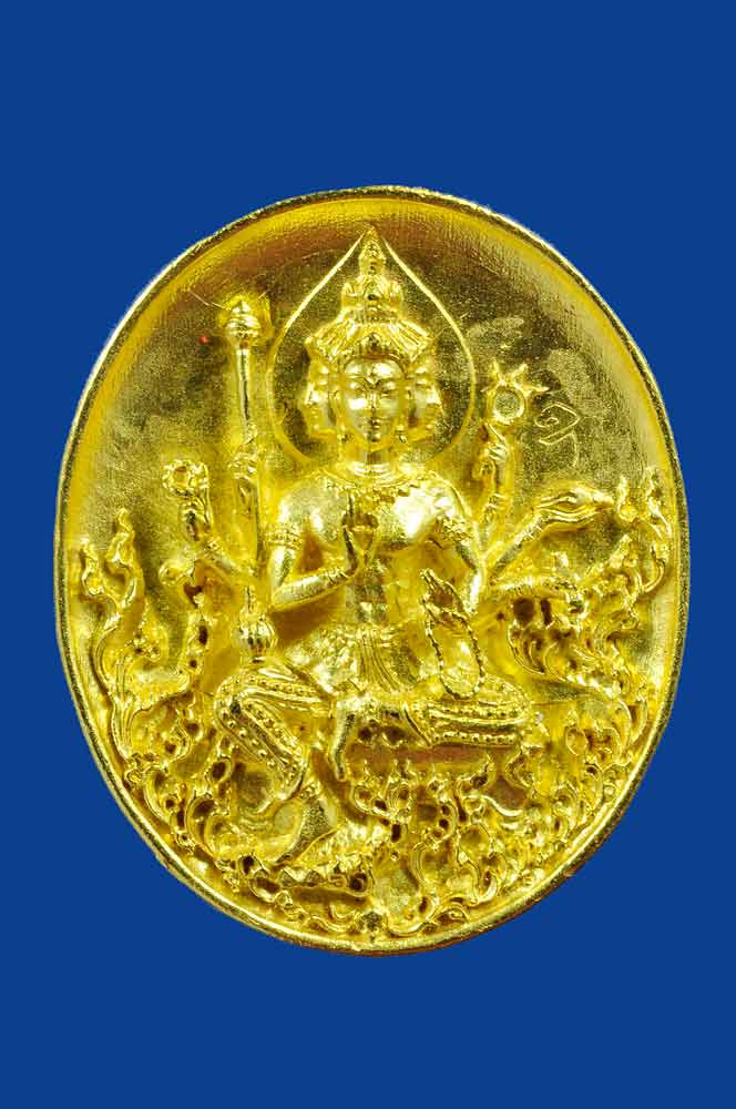 เหรียญหล่อพระพรหม โสฬสมหาเศรษฐี วัดสร้อยสุวรรณ จ.กำแพงเพชร