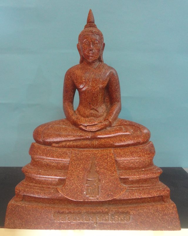 : หลวงพ่อโสธรเนื้อกระเบื้องหลังคาโบสถ์ ปี 2538 หน้าตัก 5 นิ้ว