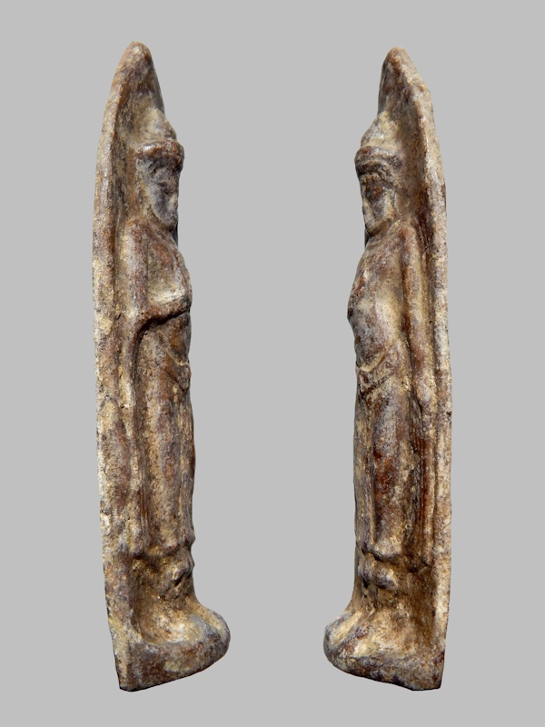 พระร่วงยืน หลังกาบหมาก สนิมแดง กรุถ้ำพุพระ จ.กาญจนบุรี