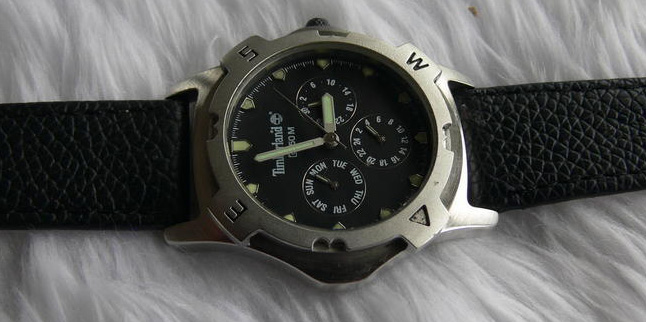 นาฬิกา Timberland ของแท้  โครโนกราฟ ผู้ชาย ,เรือน Stainless Steel สายหนัง ,ขอบเข็มทิศ