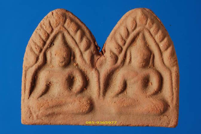 ขุนแผนพิมพ์พลายคู่หน้ายักษ์ ลพ.มุ่ย วัดดอนไร่ รุ่นปลัดทวี เนื้อดิน สุพรรณ กรุโบสถ์ใหม่