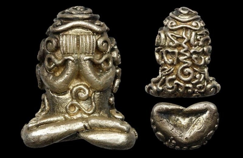 พระปิดตามหาโชคเนื้อเงิน 