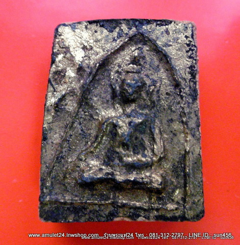 พระเจ้าสิบชาติ พระแผงตัดเดี่ยว กรุวัดกระชาย อยุธยา ปางมารวิชัย ตัดเดี่ยว ลงรักปิดทองเดิมจากกรุ