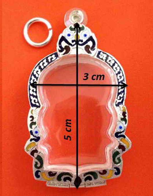  ตลับเนื้อเงินลงยาสำหรับใส่เหรียญนั่งพาน หลวงพ่อคูณ หลวงปู่ทิม และ เหรียญนั่งพานต่่างๆ