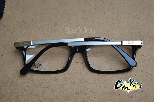 กรอบแว่นตา Ray Ban (R26) ทรงกรอบเต็มสีดำ ขาสปริง (กรอบพลาสติก ก้านขาโลหะ)