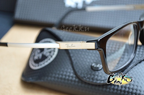 กรอบแว่นตา Ray Ban (R26) ทรงกรอบเต็มสีดำ ขาสปริง (กรอบพลาสติก ก้านขาโลหะ)