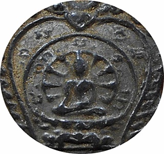 ***เหรียญใบเสเมา"งานผูกพัทธสีมา" วัดตรีทศเทพวรวิหาร พระอารามหลวง ปี2492 เขตบางลำพู กรุงเทพฯ เนื้อชิน