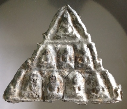 พระแผงปาฎิหารย์ (หน้าบัน8องค์) เนื้อชินเงิน กรุวัดราชบูรณะ จ.พระนครศรีอยุธยา