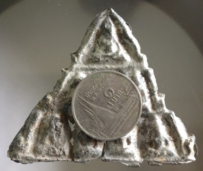 พระแผงปาฎิหารย์ (หน้าบัน8องค์) เนื้อชินเงิน กรุวัดราชบูรณะ จ.พระนครศรีอยุธยา