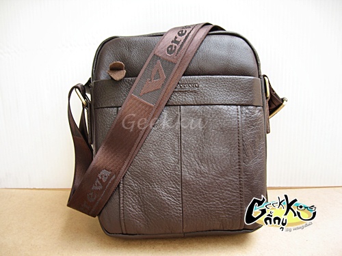 กระเป๋าสะพายหนังแท้ (TT-07) รุ่นซิปหน้า 