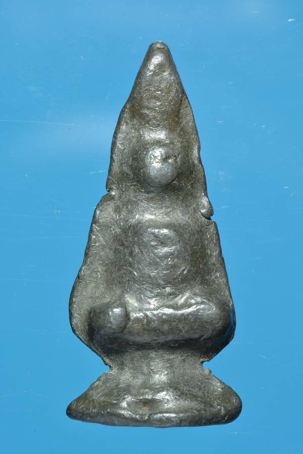 พระราวเทียน ฝังตะกรุด หลวงพ่อดำ วัดกุฏิ เนื้อชินตะกั่ว ปราจีนบุรี