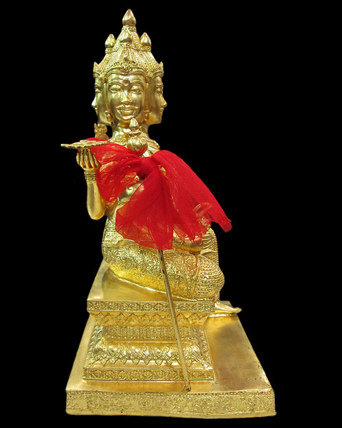 พระบูชา พระพรหม เนื้อทองผสมปิดทอง "พระพรหม"เทพเจ้าผู้สร้างจักรวาลและโลก มหาเทพแห่งความเมตตา