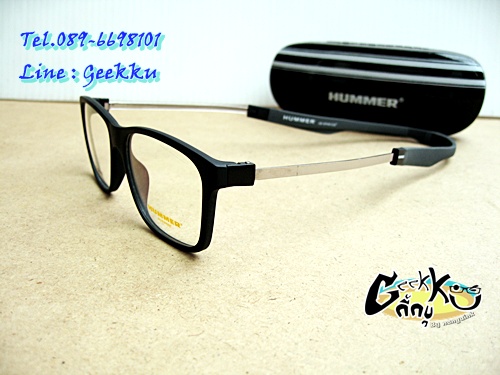 แว่นตา SPORT HUMMER (H-06)  กรอบสีดำ เหมาะสม: สำหรับนักกีฬา หรือ นำไปตัดสายอ่านหนังสือคล้องติดตัวได้