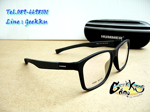 แว่นตา SPORT HUMMER (H-06)  กรอบสีดำ เหมาะสม: สำหรับนักกีฬา หรือ นำไปตัดสายอ่านหนังสือคล้องติดตัวได้