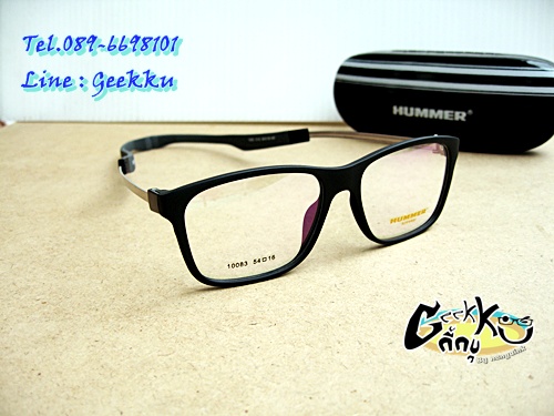 แว่นตา SPORT HUMMER (H-06)  กรอบสีดำ เหมาะสม: สำหรับนักกีฬา หรือ นำไปตัดสายอ่านหนังสือคล้องติดตัวได้