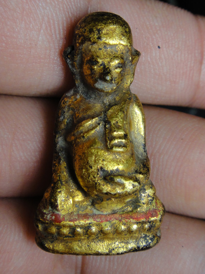 พระสังกัจจายน์ กรุวัดเชิงท่า จ.นนทบุรี ลงรักปิดทองเดิม สภาพพอสวย แท้ดูง่าย ไม่แพงอย่างที่คิด