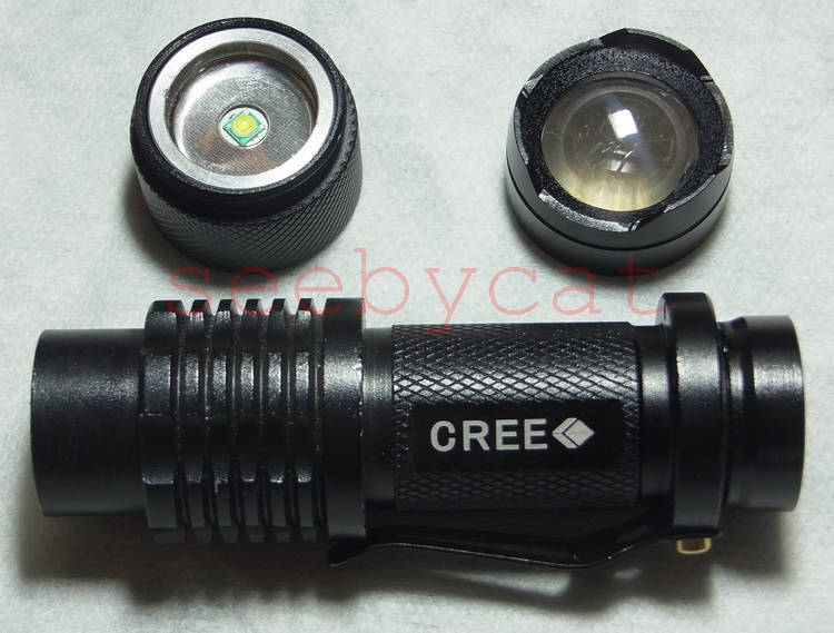 ไฟฉาย UltraFire CREE T6 ใส่ถ่านแบบ 14500 (AA)