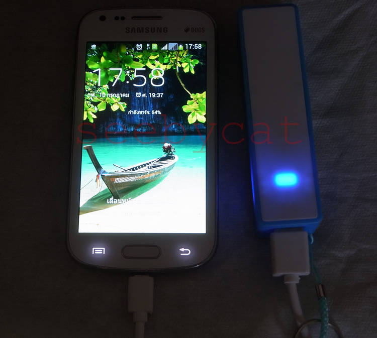Power Bank แบตเตอรี่ในตัวถอดเปลี่ยนได้ แบตเตอรี่แบบ18650 ขนาด 5000mAh
