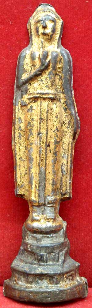 *พระอู่ทองพิมพ์ยืน เนื้อชิน กรุวัดสิงห์ ปทุมธานี*