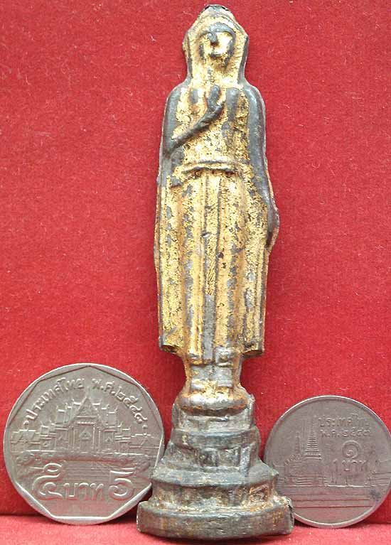 *พระอู่ทองพิมพ์ยืน เนื้อชิน กรุวัดสิงห์ ปทุมธานี*