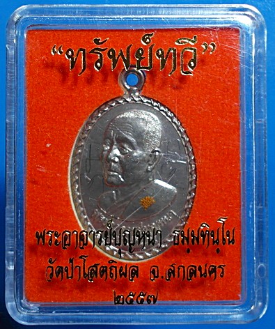 เหรียญ "ห่วงเชื่อม" ลต.บุญหนา ธัมมทินโน รุ่นทรัพย์ทวี นวะโลหะ ติดเกศา จีวร มีจาร หายาก (เคาะเดียว)
