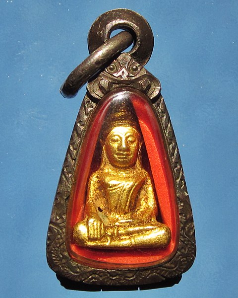 พระยอดธงบุทองคำ ศิลปะสมัยอยุธยา พร้อมตลับเงิน