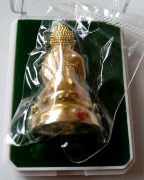 พระกริ่ง ญ.ส.ส. รุ่น ทรงประทาน เนื้อทองระฆัง no.298 พร้อมกล่องเดิม สร้าง 1,999องค์ หลวงปู่บัวปลุกเสก