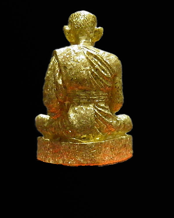 พระรูปหล่อทองระฆัง พระครูสถิตโชติคุณ(หลวงพ่อไสว ฐิตวณฺโณ) วัดปรีดาราม (ยายส้ม) ต.คลองจินดา อ.สามพราน