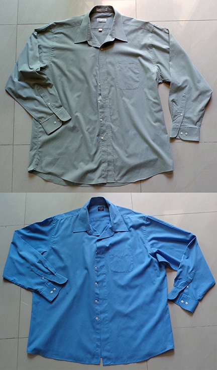 เสื้อเชิ๊ตแบรนด์ดัง pierre cardin ปิแอร์การ์แดง ของแท้  และ เชิ๊ต ARROW แอโรว์ ของแท้ ขนาดXLทั้ง2ตัว