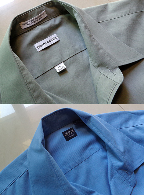 เสื้อเชิ๊ตแบรนด์ดัง pierre cardin ปิแอร์การ์แดง ของแท้  และ เชิ๊ต ARROW แอโรว์ ของแท้ ขนาดXLทั้ง2ตัว